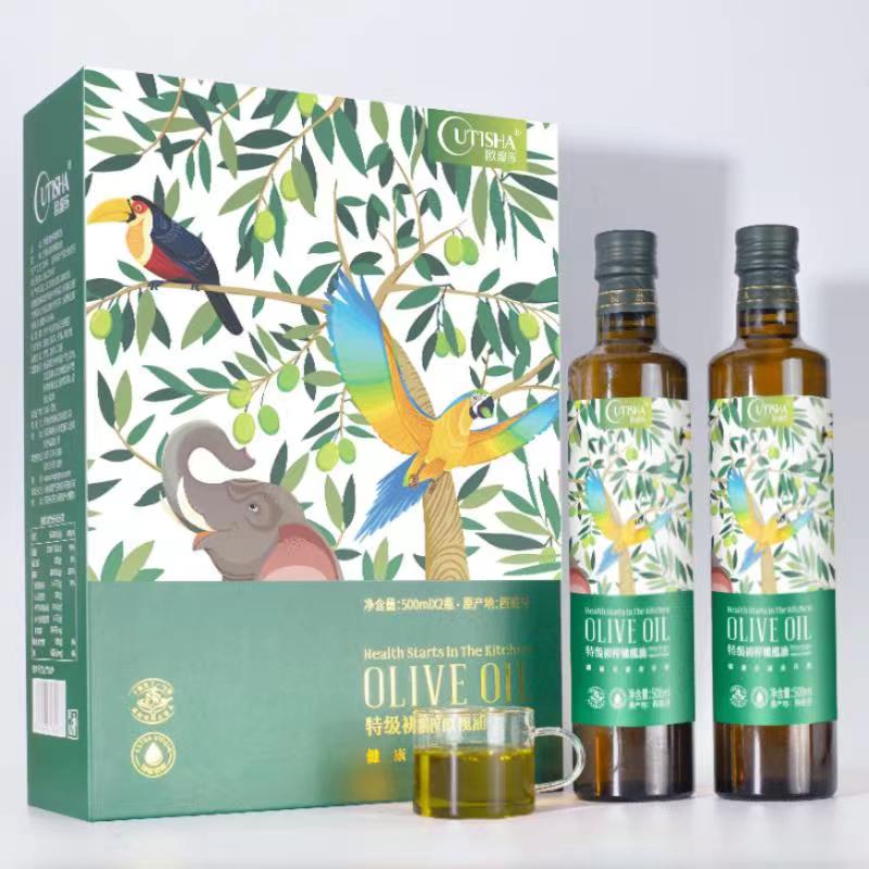 特级初榨橄榄油礼盒（500ml*2支）